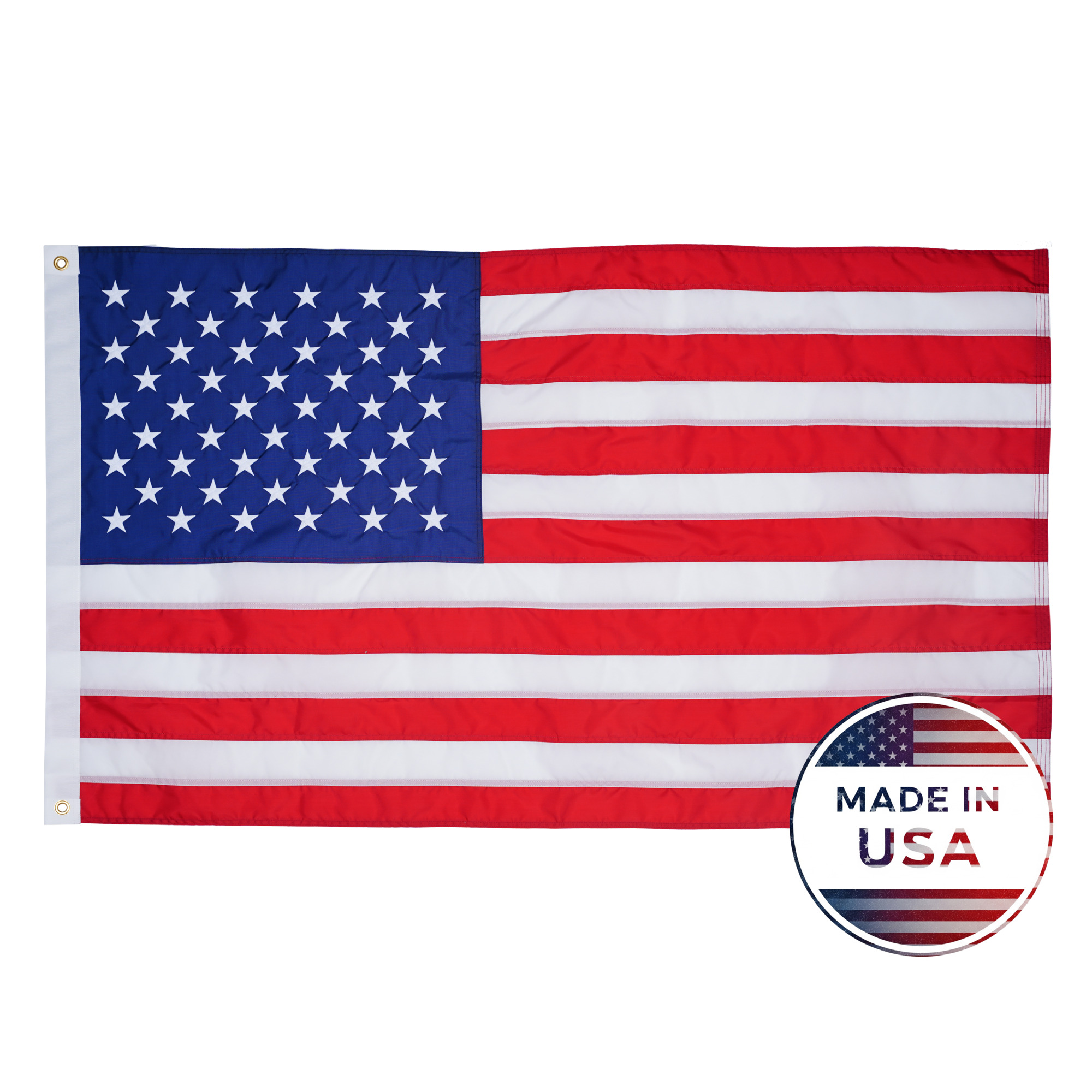 FlagStars American Flag 2x3Ft Nylon Embroidered | 100% Made in the USA | Model# FS-US23N